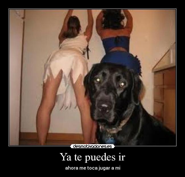 Ya te puedes ir - ahora me toca jugar a mi