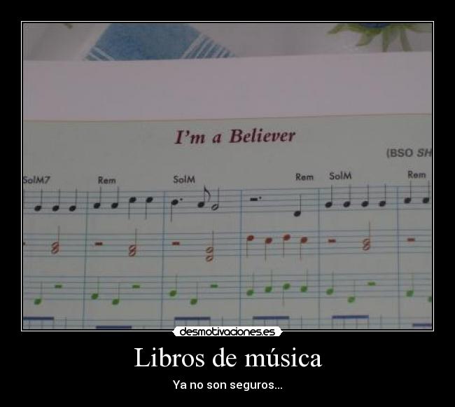 Libros de música - Ya no son seguros...