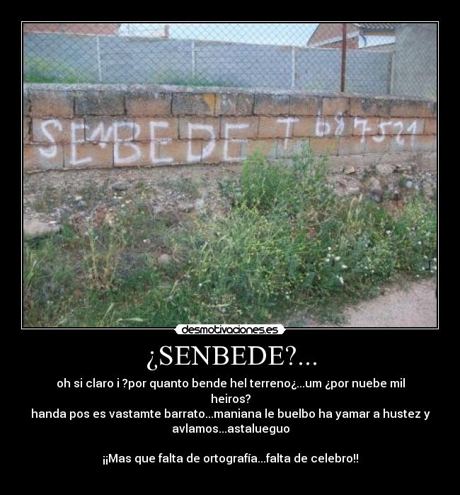 ¿SENBEDE?... -