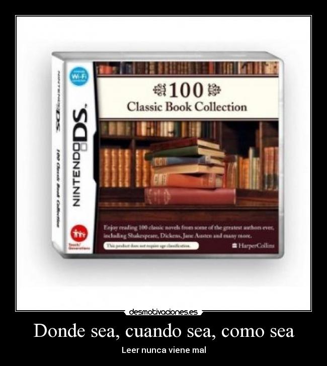 Donde sea, cuando sea, como sea - 