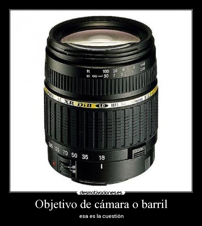 Objetivo de cámara o barril - 