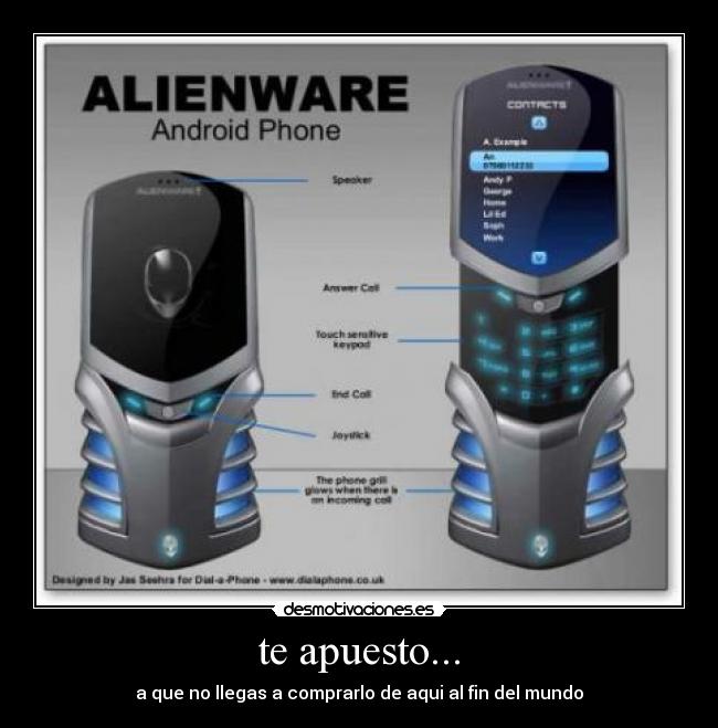 te apuesto... - a que no llegas a comprarlo de aqui al fin del mundo