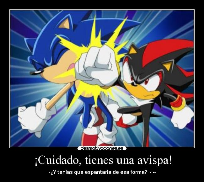 ¡Cuidado, tienes una avispa! -