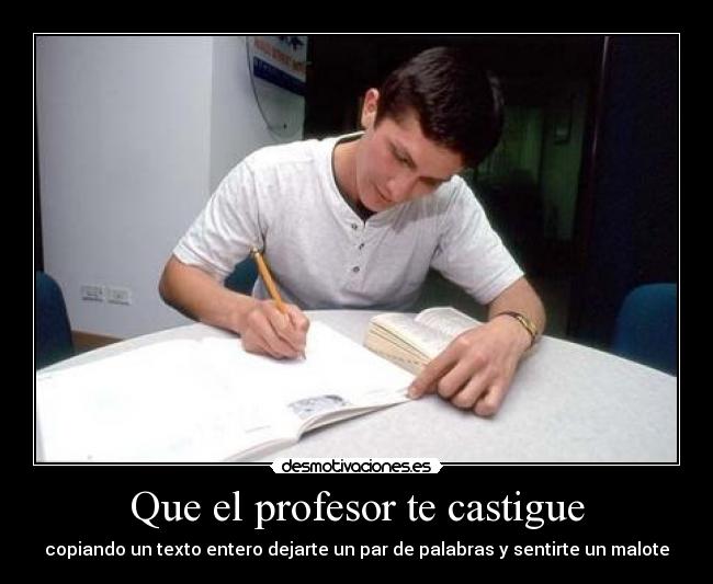 Que el profesor te castigue -