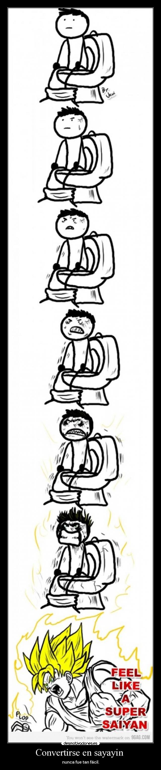 Convertirse en sayayin  - nunca fue tan fácil.