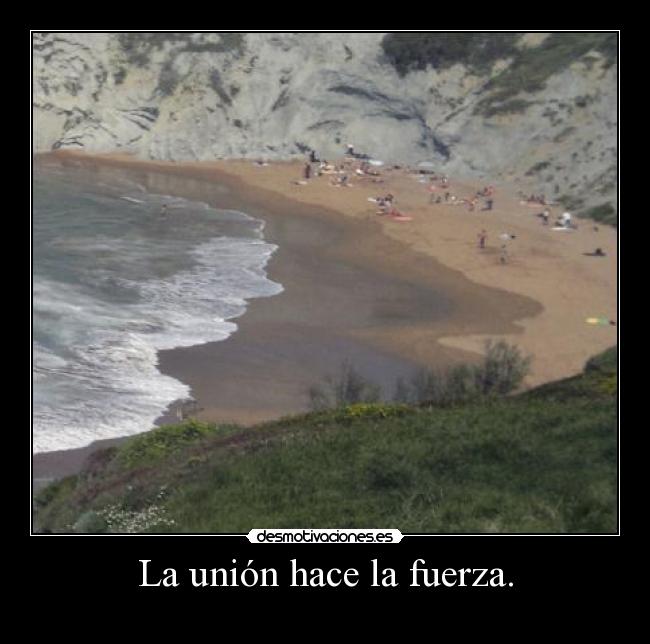 La unión hace la fuerza. -