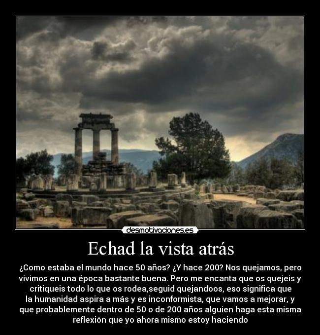 Echad la vista atrás - 