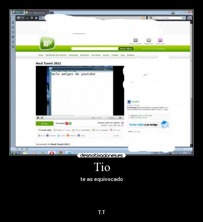 Tio - te as equivocado
T.T