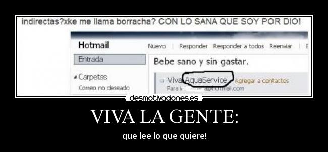 VIVA LA GENTE: -