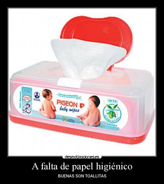 A falta de papel higiénico - BUENAS SON TOALLITAS