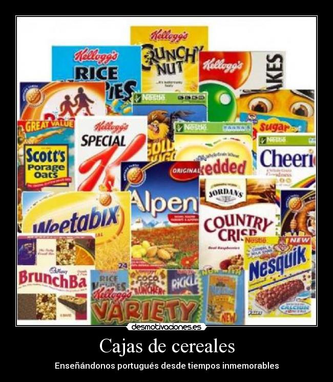 Cajas de cereales - 