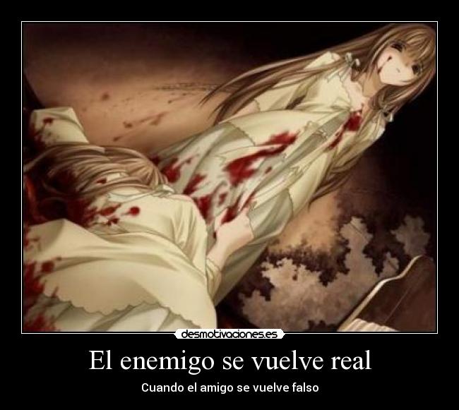 carteles enemigo traicion anime sangre desmotivaciones