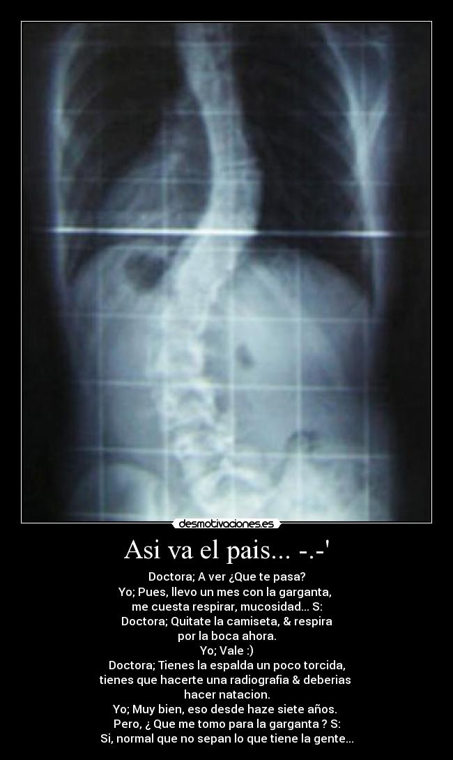 carteles doctora medica columna desmotivaciones