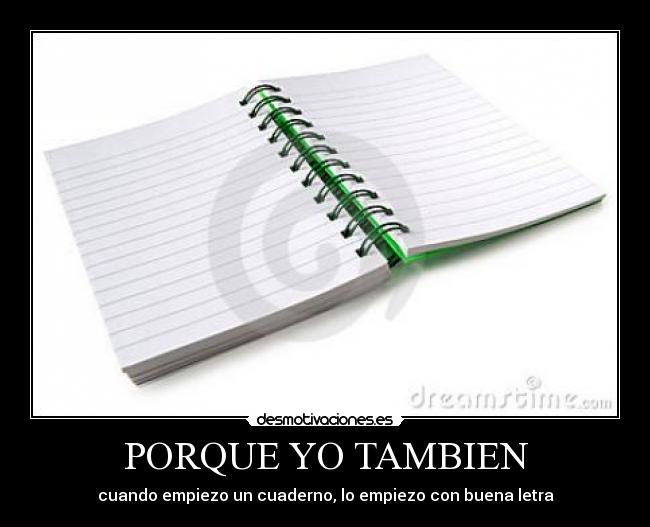 PORQUE YO TAMBIEN -