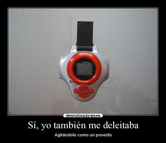 Sí, yo también me deleitaba - Agitándolo como un poseído