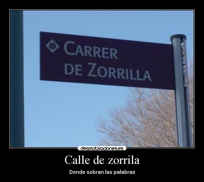 Calle de zorrila - Donde sobran las palabras