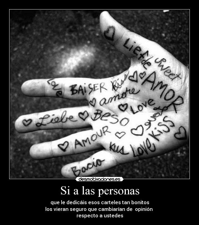 Si a las personas -