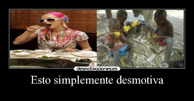 Esto simplemente desmotiva -