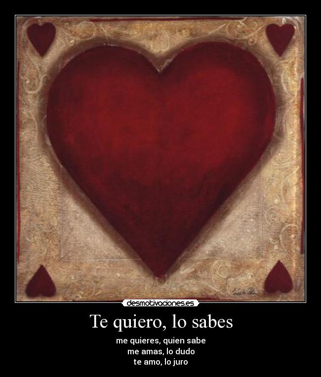 Te quiero, lo sabes - 