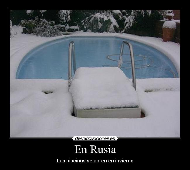 En Rusia - Las piscinas se abren en invierno