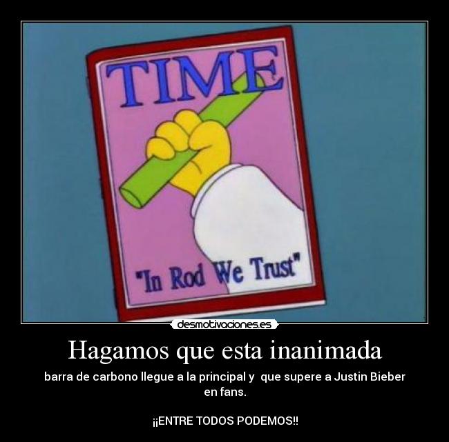 carteles inanimada barra carbono fans principal entre todos tetas desmotivaciones