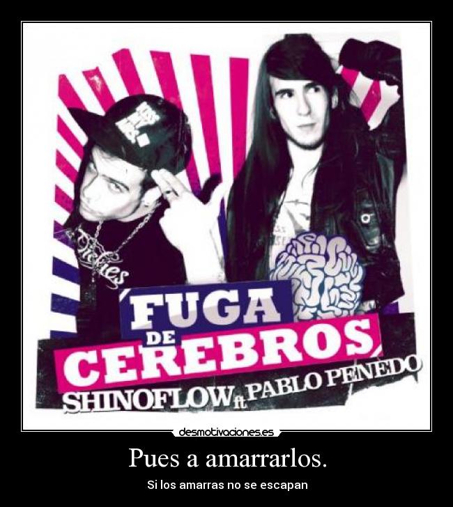Pues a amarrarlos. - Si los amarras no se escapan