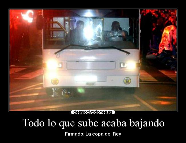 Todo lo que sube acaba bajando -