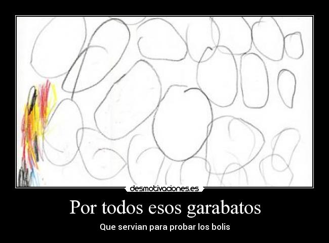Por todos esos garabatos -