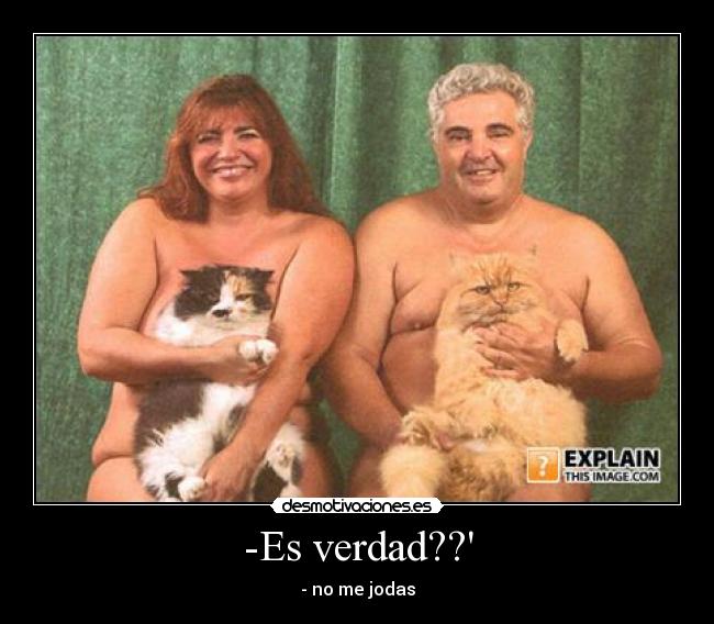 -Es verdad?? - - no me jodas