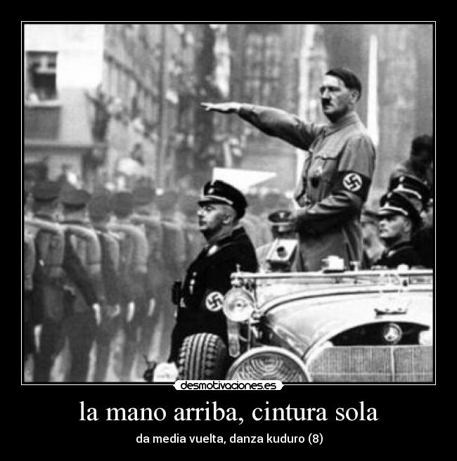 la mano arriba, cintura sola - 