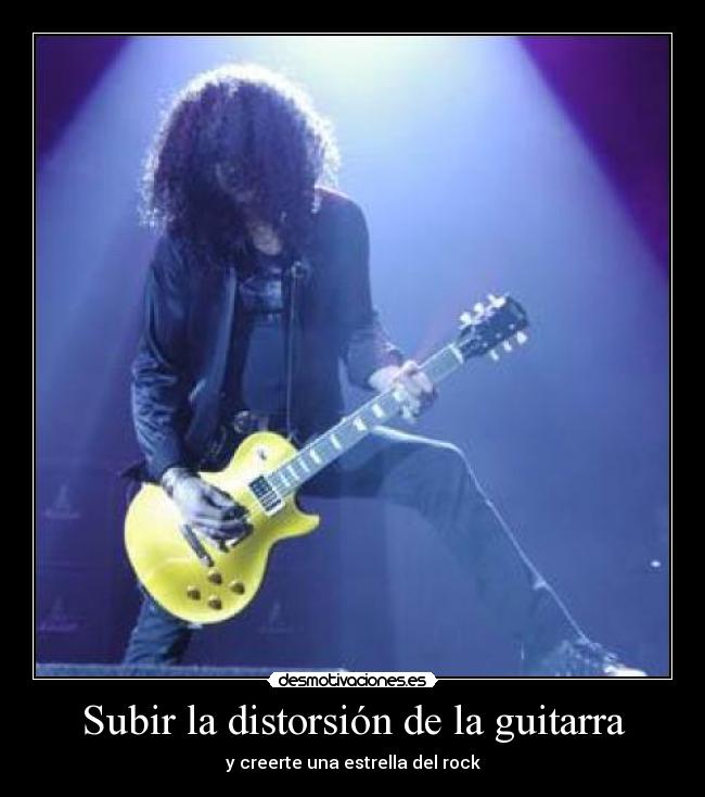 Subir la distorsión de la guitarra -