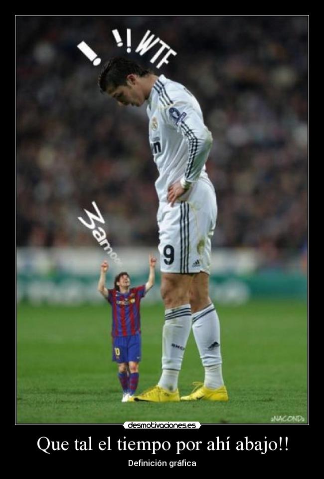 Que tal el tiempo por ahí abajo!! -