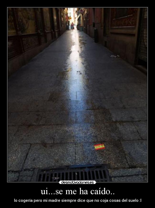 ui...se me ha caído.. - lo cogería pero mi madre siempre dice que no coja cosas del suelo :l