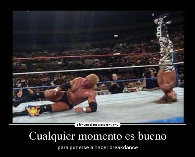 Cualquier momento es bueno - para ponerse a hacer breakdance