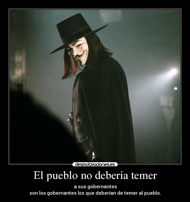 El pueblo no debería temer -