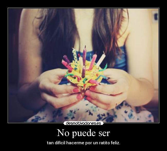 No puede ser - 