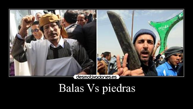 Balas Vs piedras - 