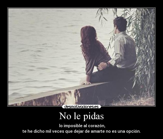 No le pidas - 