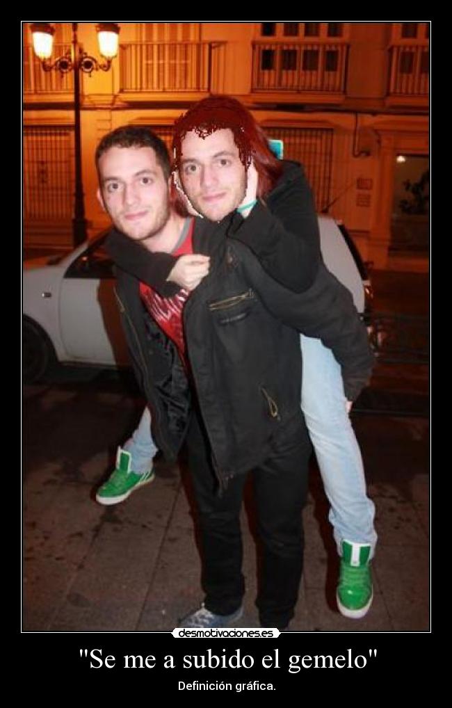 Se me a subido el gemelo - Definición gráfica.