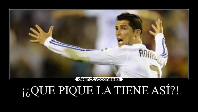 ¡¿QUE PIQUE LA TIENE ASÍ?! -