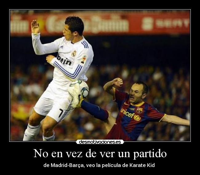 No en vez de ver un partido -