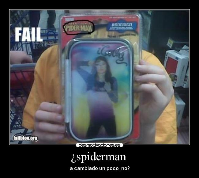 ¿spiderman - a cambiado un poco no?
