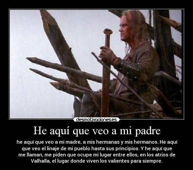 He aquí que veo a mi padre -