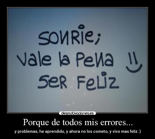 Porque de todos mis errores... - 