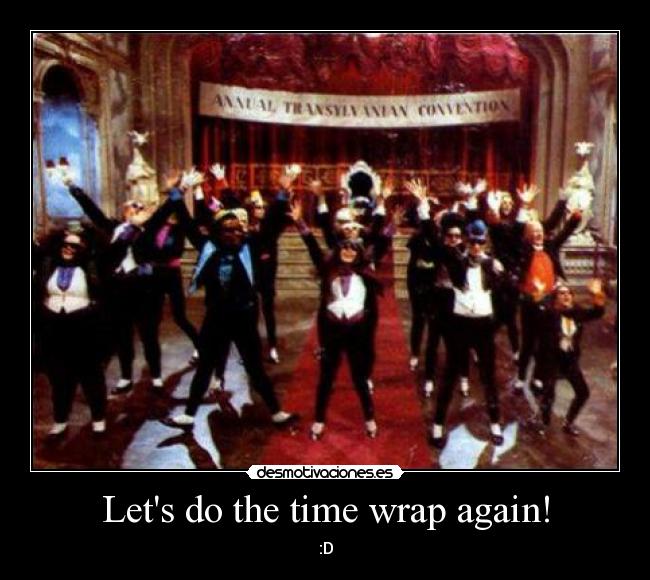 carteles rocky horror picture show time warp desmotivaciones