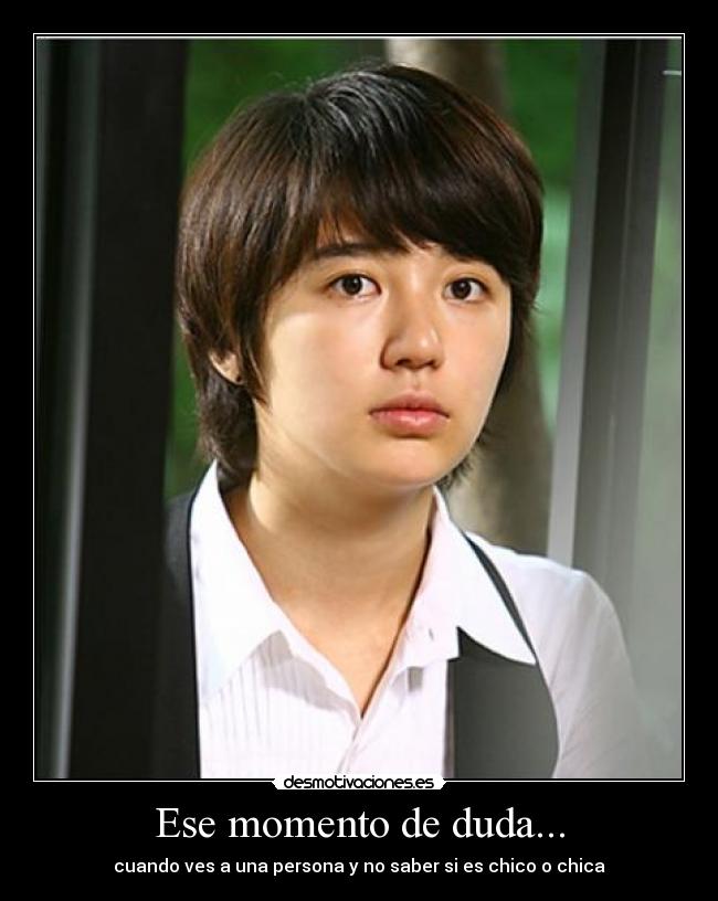 Ese momento de duda... - cuando ves a una persona y no saber si es chico o chica