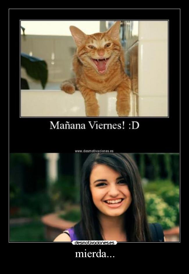 carteles friday rebecca black desmotivaciones