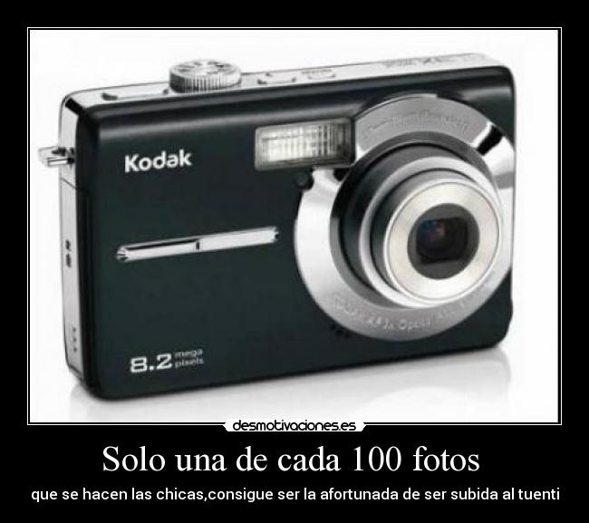 Solo una de cada 100 fotos  - 