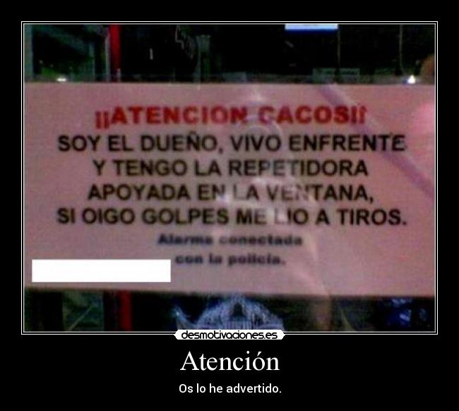 Atención -