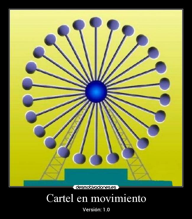 Cartel en movimiento -